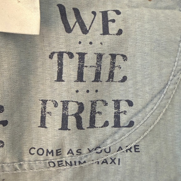 Free People We The Free Come As You Are Denim Maxi Skirt Size 6 - Picture 12 of 14